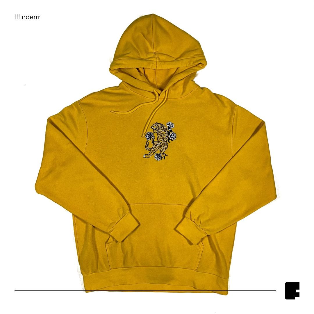 H&m yellow shop tiger hoodie