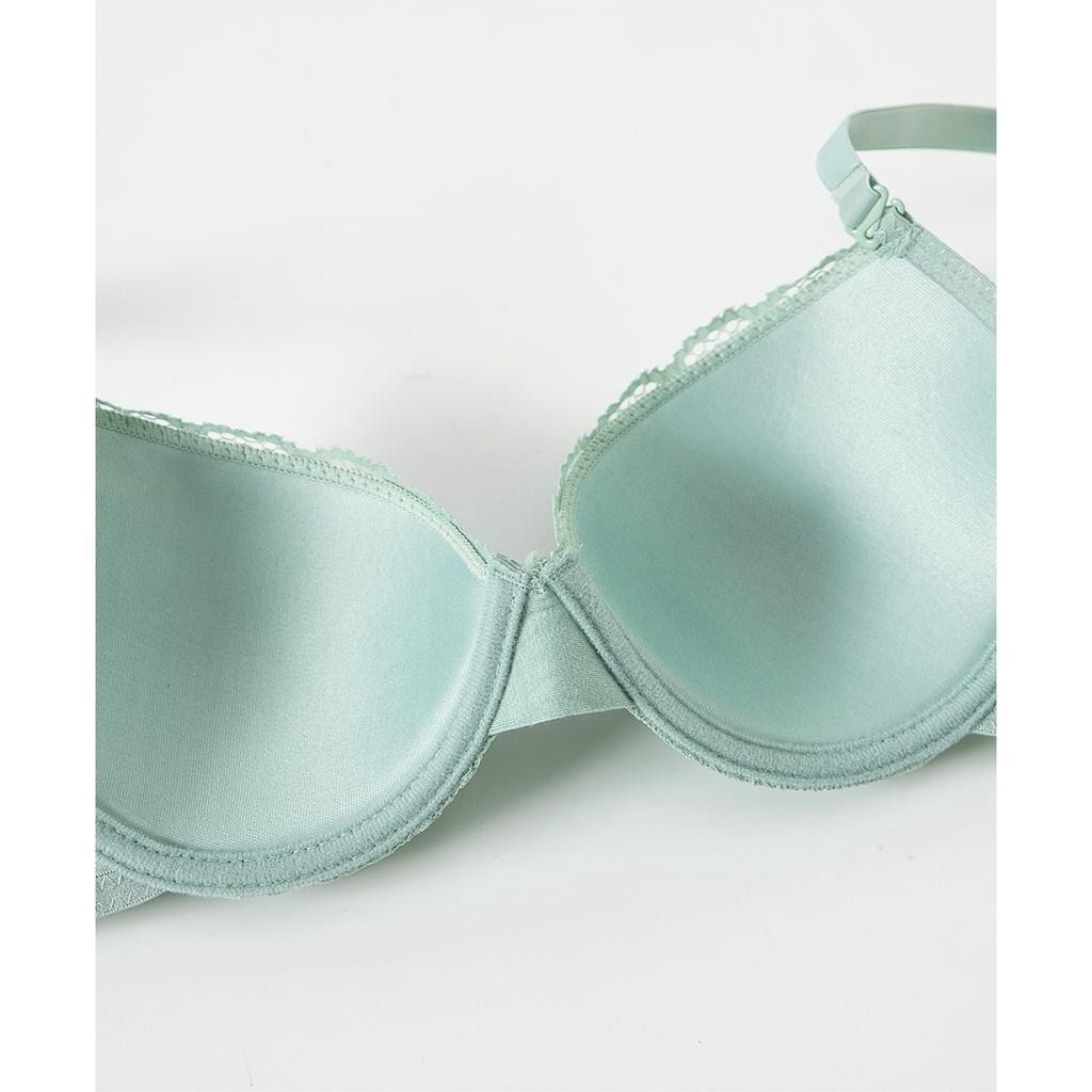 Logirlve Young Girl Ultrathin 12 Cup Bras Green C D Cup Lace