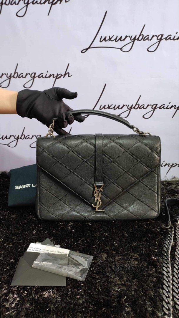 YSL College Large with Entrupy Certificate of Authenticity Luxury