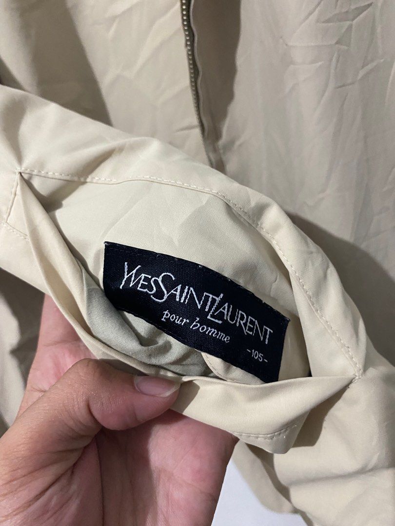 Vintage 90s YSL Yves Saint Laurent Reversible Harrington Jacket Size S