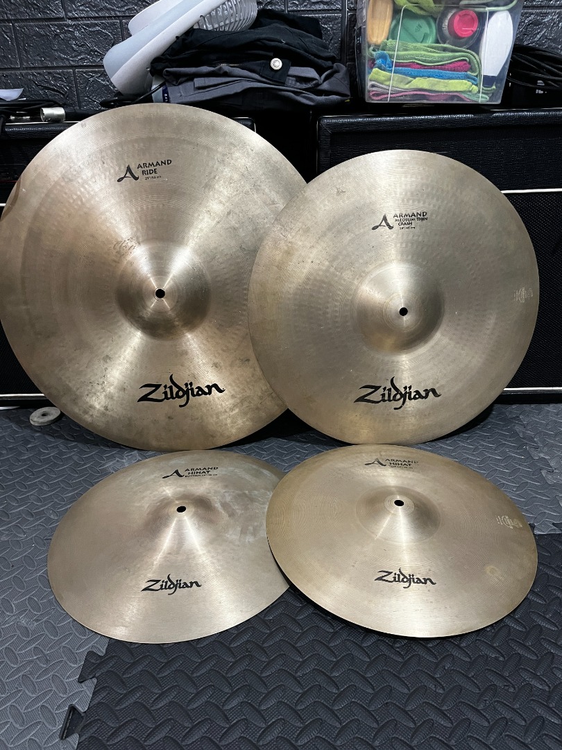 Zildjian A Armand Series Cymbal Set 14" hi hats, 18" Crash, 21" Ride