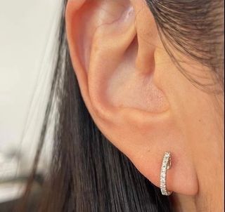 K18 WG Big Rositas Diamond Earrings, Women's Fashion, Jewelry