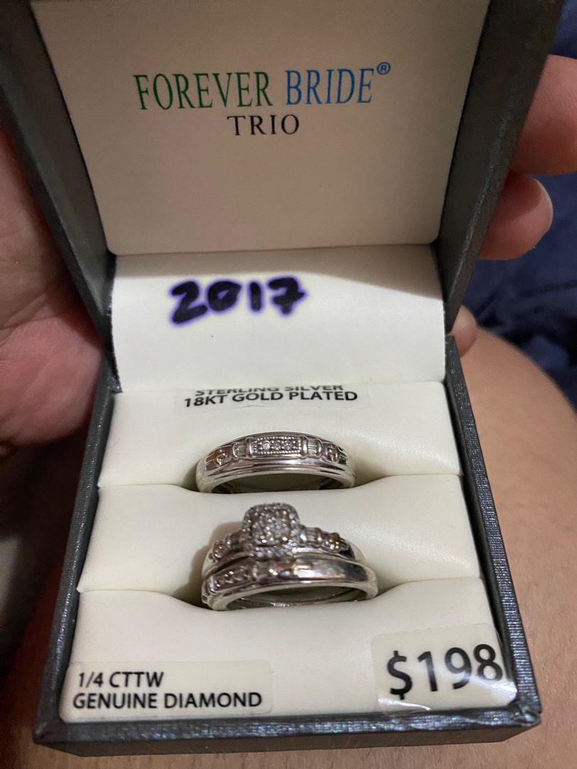 Forever bride trio rings on sale