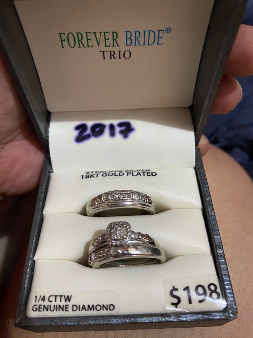 Forever bride trio sale rings