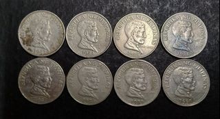 1983-1990 Philippines 1 Piso**Flora and Fauna**old coin**Complete Set**1987 Very Rare 1 Piso**Circulated