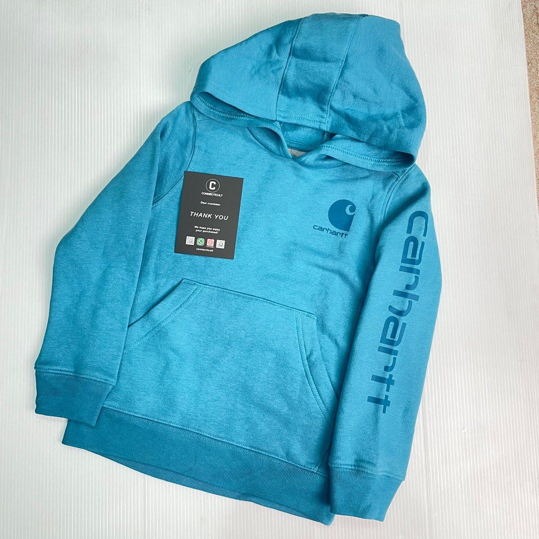4 y o Carhartt Kids Hoodie Turquoise Color