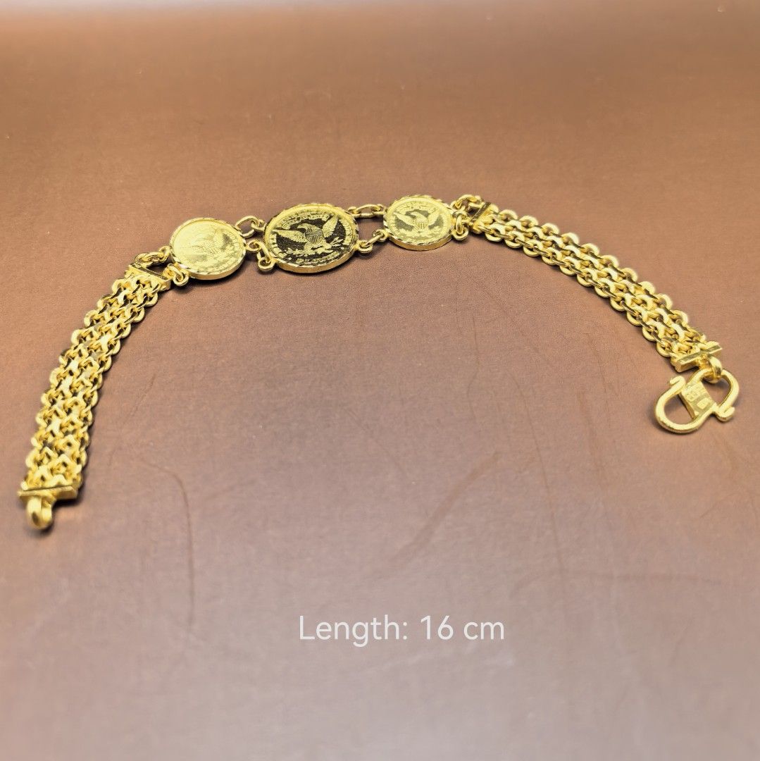 Gold eagle bracelet clearance