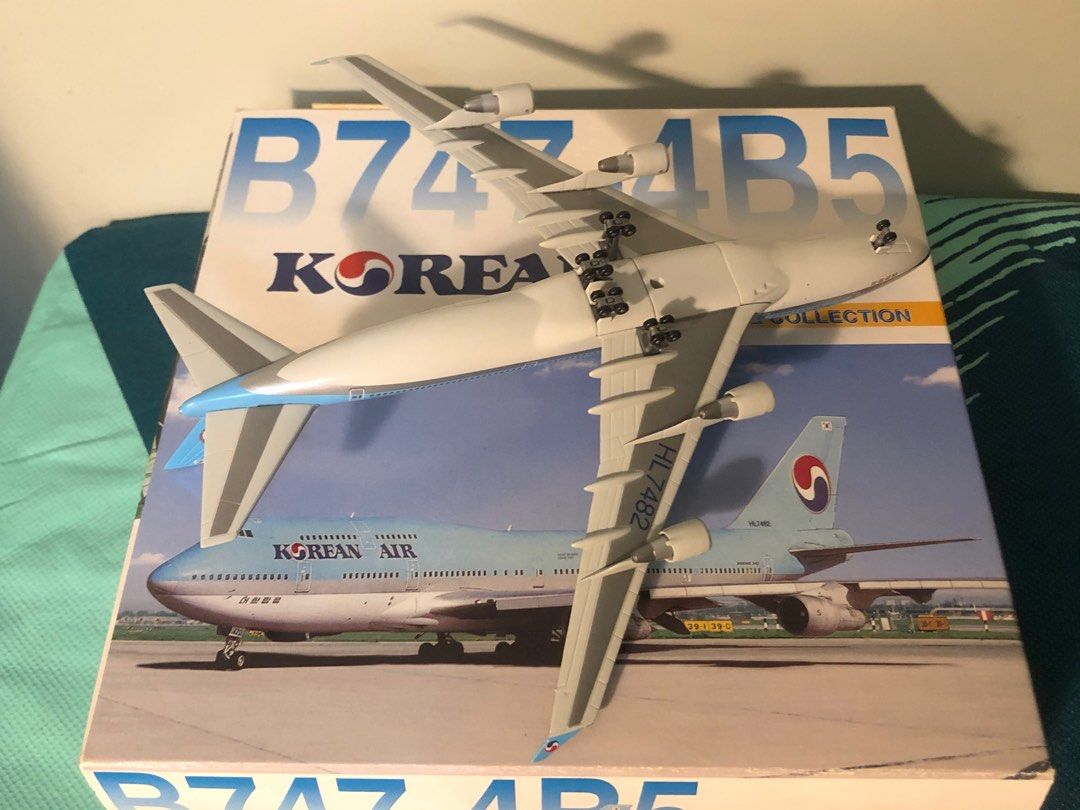 Avion Miniature Big Bird 1/500 Korean Air B747-400 Coupe Du Monde 2002 - Rare