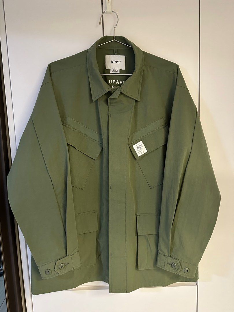 現貨“全新” WTAPS SS23 JUNGLE 02 / LS / NYCO. RIPSTOP OLIVE Size 03 