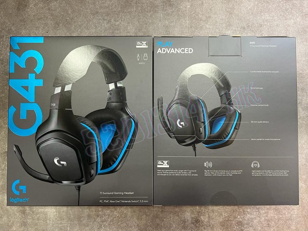 【全新行貨 門市現貨】Logitech G 7.1聲道環繞音效頭戴式電競耳機麥克風 G431, 音響器材, 頭戴式/罩耳式耳機 - Carousell