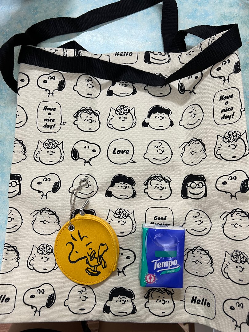 Peanuts Snoopy Balloon Tote Bag 海外 即決-