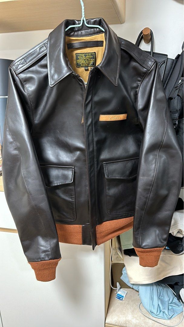 A2 leather jacket horsehide A2