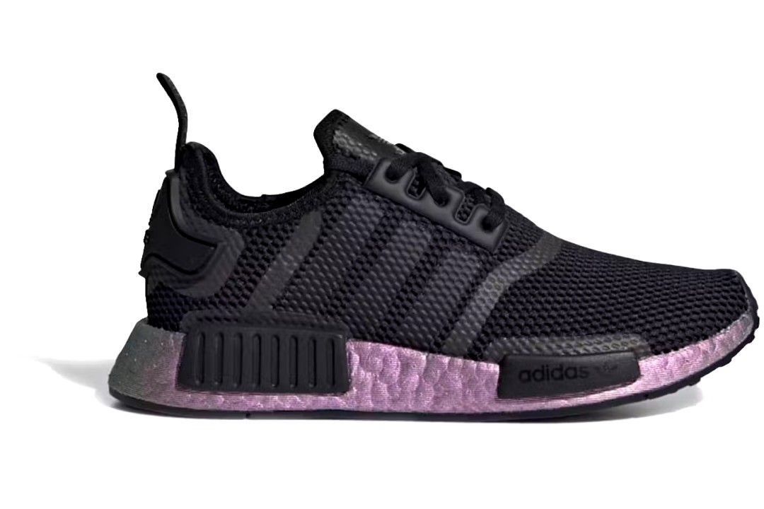 Adidas nmd womens black and purple top