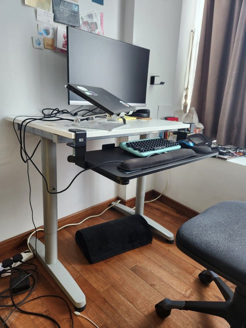 Adjustable IKEA Table Under Desk Keyboard Tray