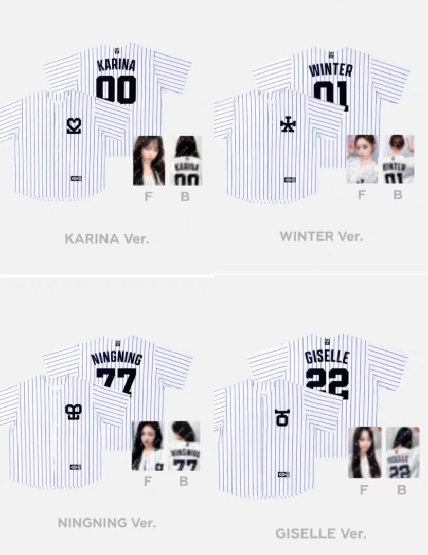 aespa better things baseball ユニフォーム ジゼル