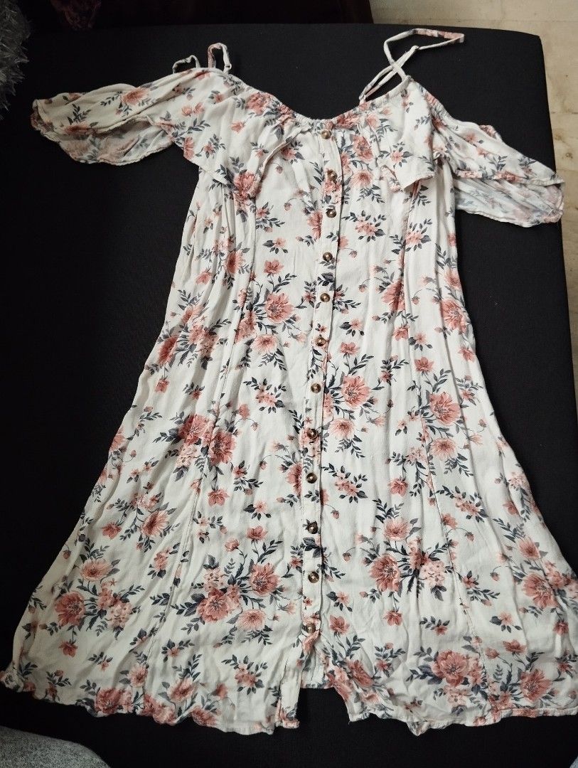 American Eagle Off Shoulder Floral Dress Women s Fashion Dresses