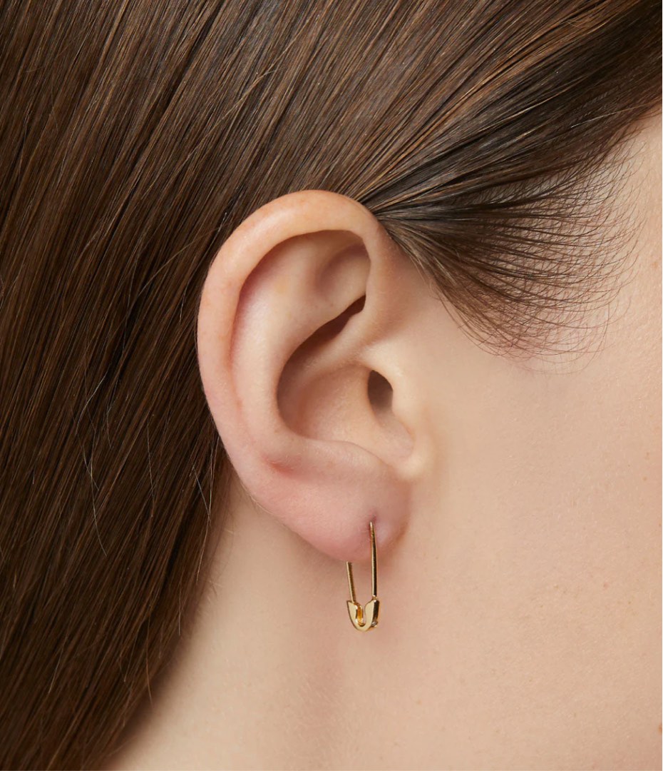 Mejuri safety pin earrings outlet
