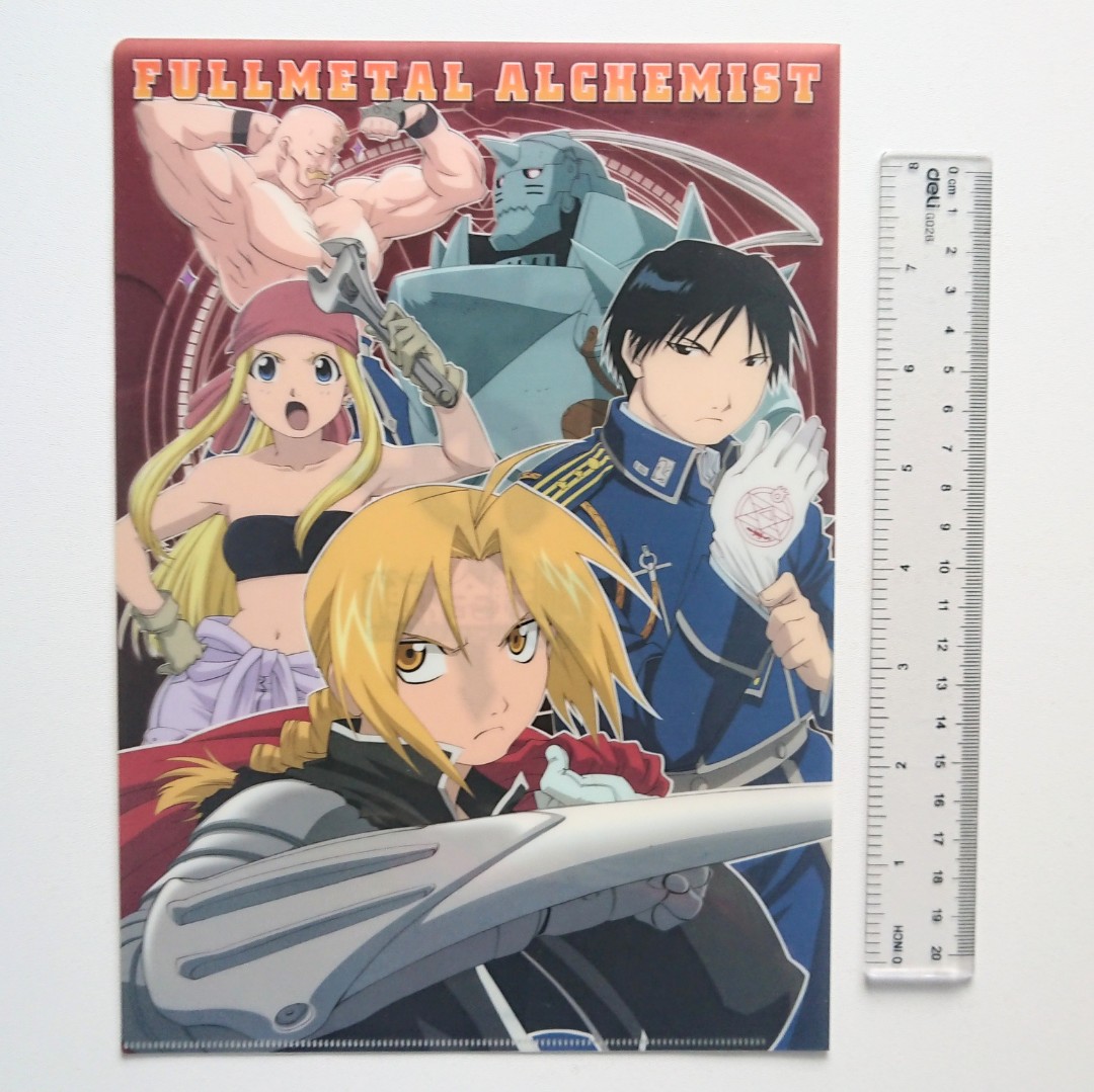 Anime Clearfile folder Official. Full Metal Alchemist Brotherhood. available on Shopee. Pm for