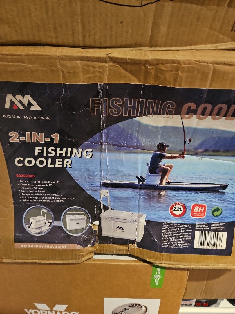 DIY cooler box rod holder, Sports Equipment, Fishing on Carousell