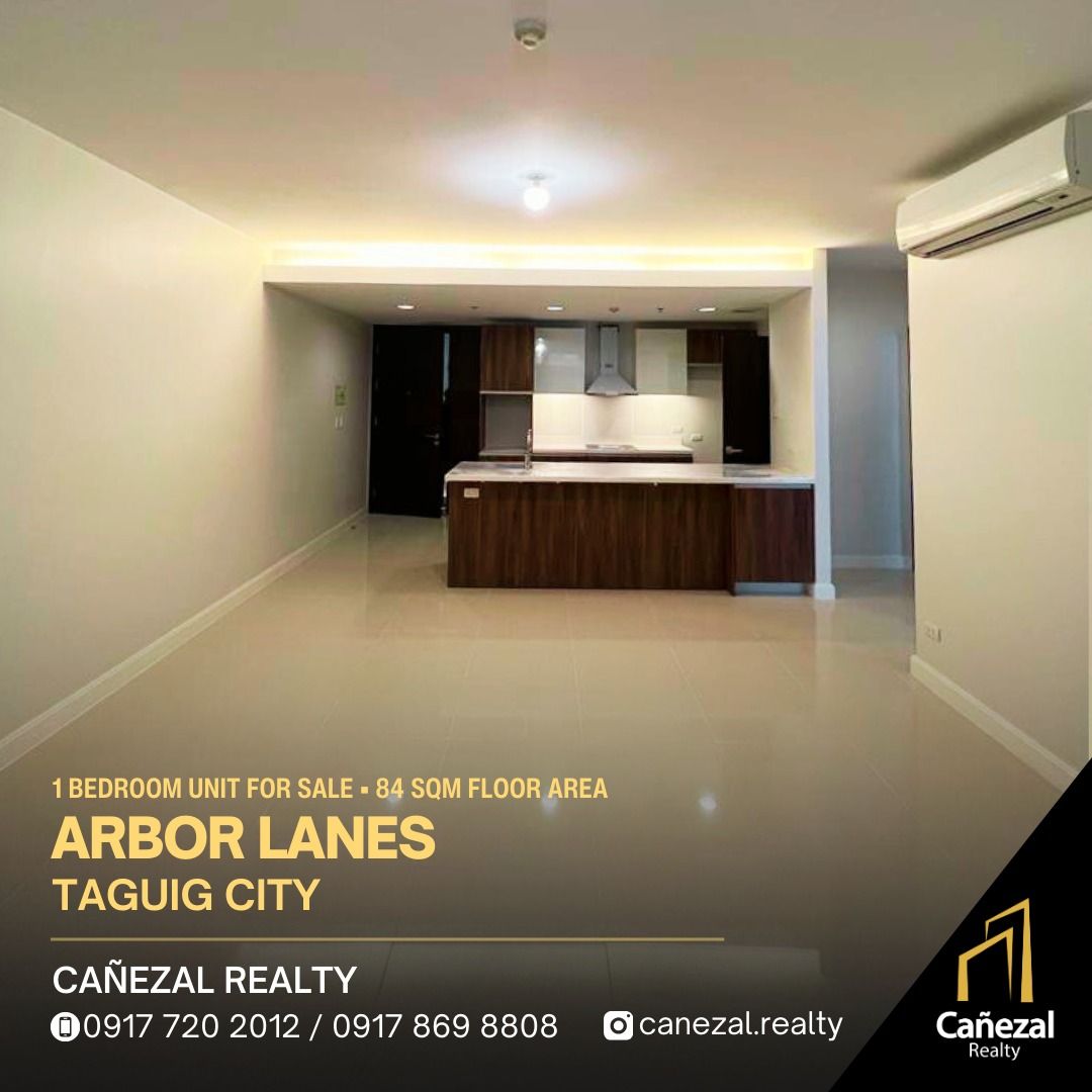 Arbor Lanes 1 Bedroom at 84 SQM Floor Area in Arca South, Taguig For