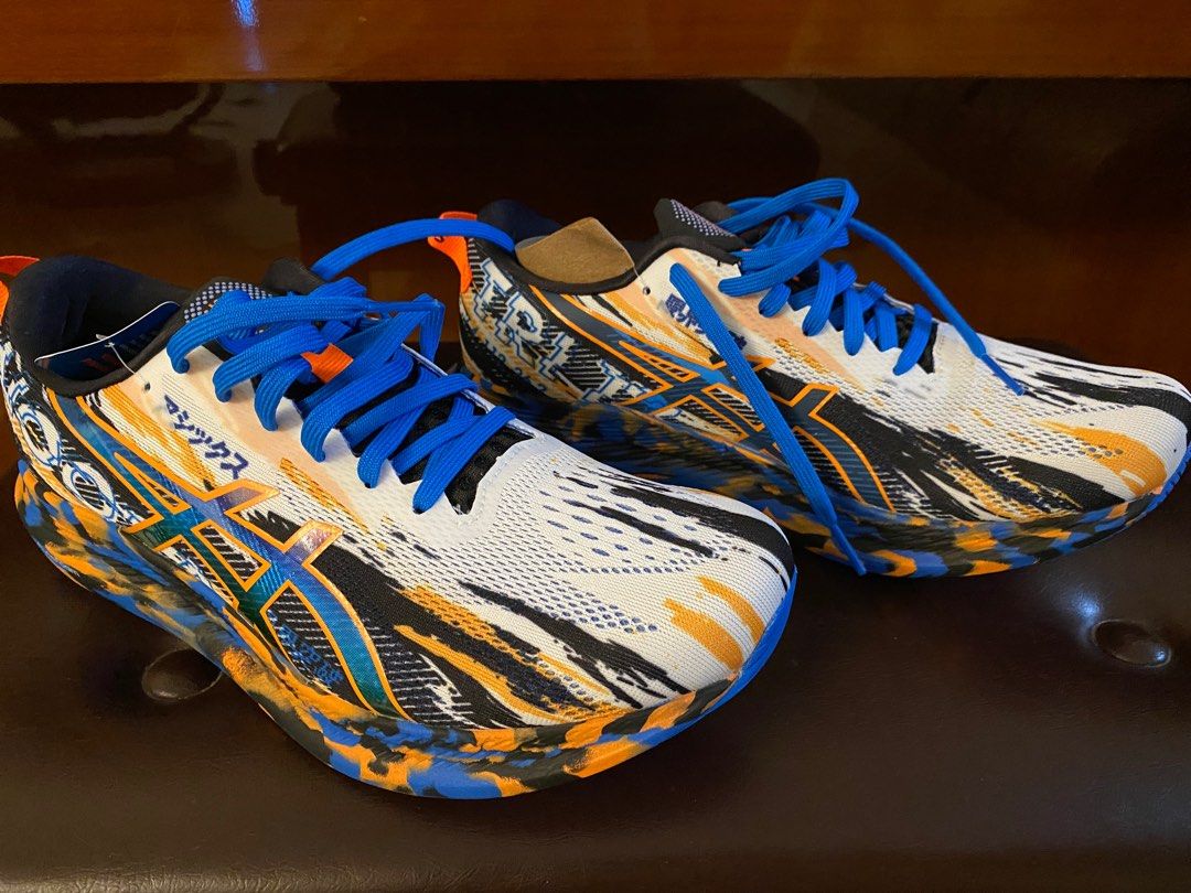 asics noosa tri 13 digital aqua marigold orange