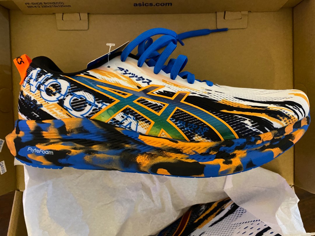 asics noosa tri 13 digital aqua marigold orange