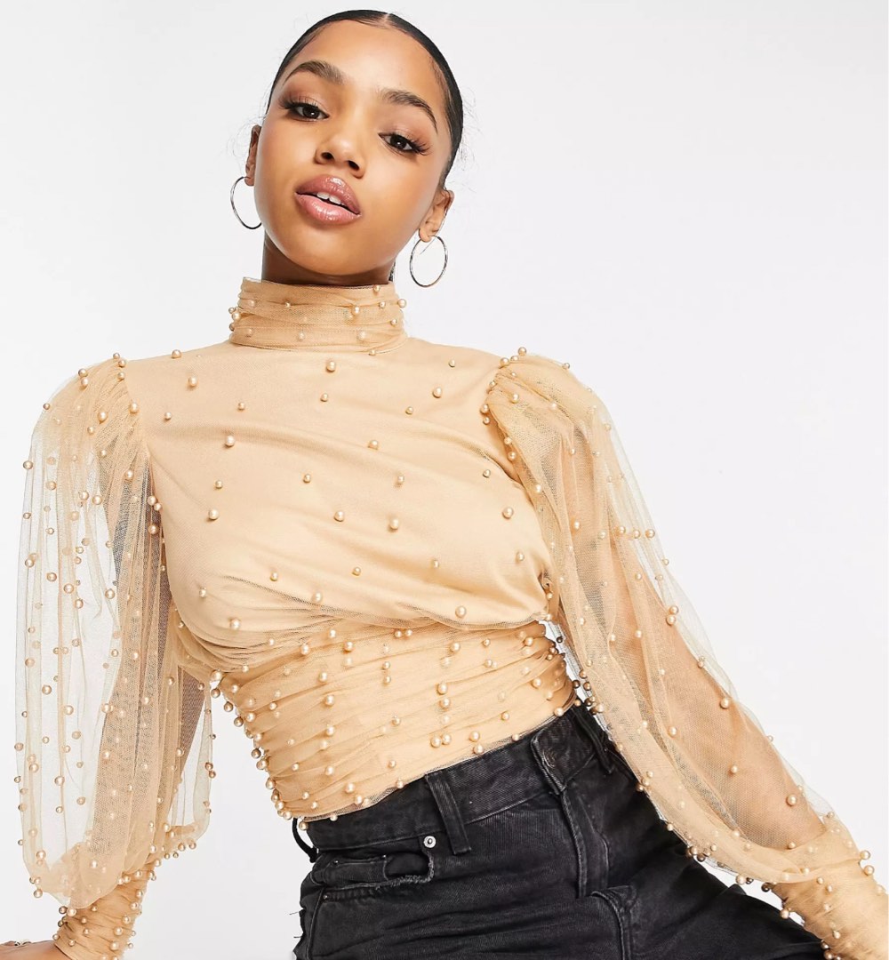yellow cold shoulder top