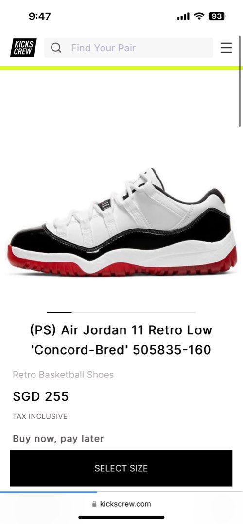 Authentic jordan 11 concord store
