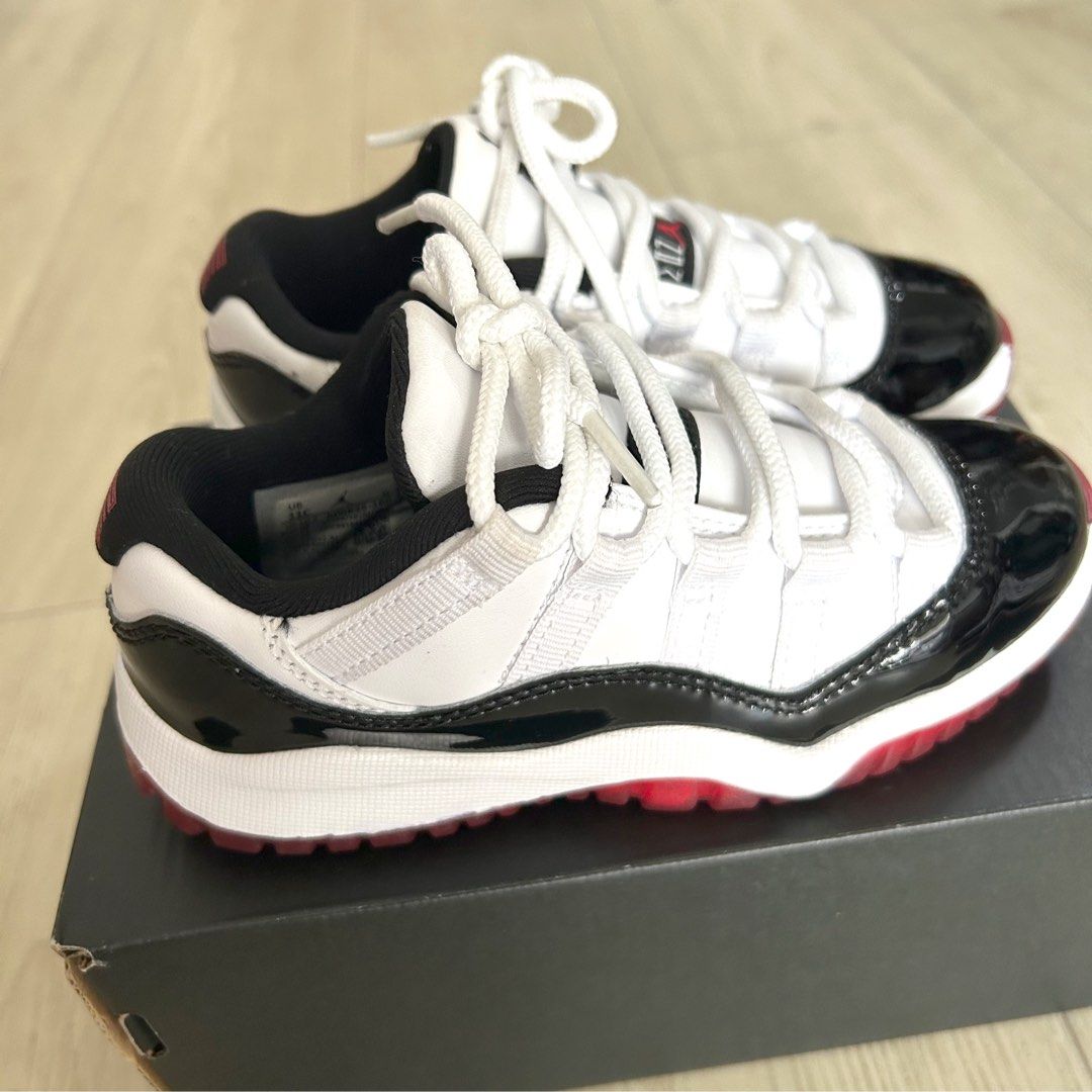 Authentic AIR JORDAN 11 RETRO LOW PS concord kids shoe sneakers nike