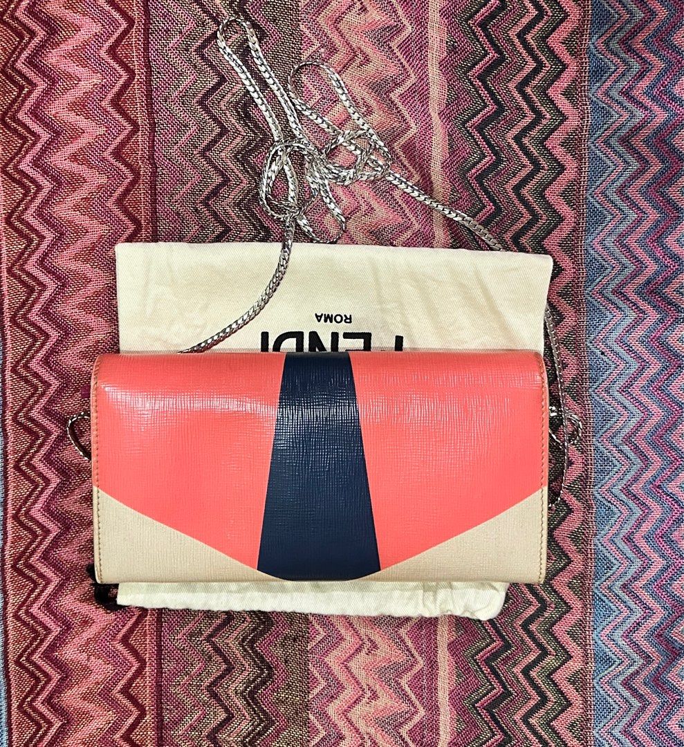 Authentic Fendi Monster wallet on chain (Category: Luxury Bags & Wallets) located in Manila. Submitted by authentic.holdalls_88 (Listing ID 1261197083, Image 3). Description: Guaranteed authentic. Rarely used and comes with dust bag. .