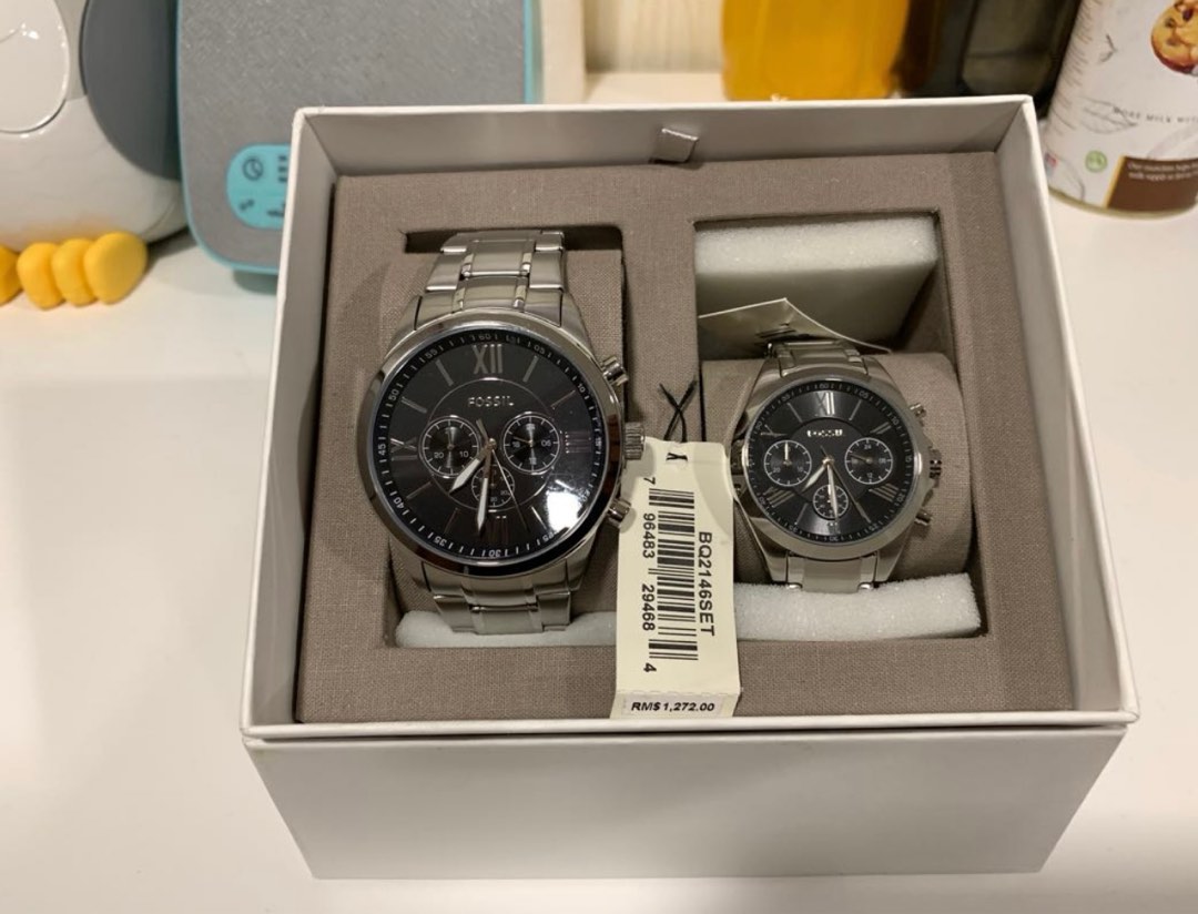 Fossil Couple Watch Men s Fashion Watches Accessories Watches on Carousell