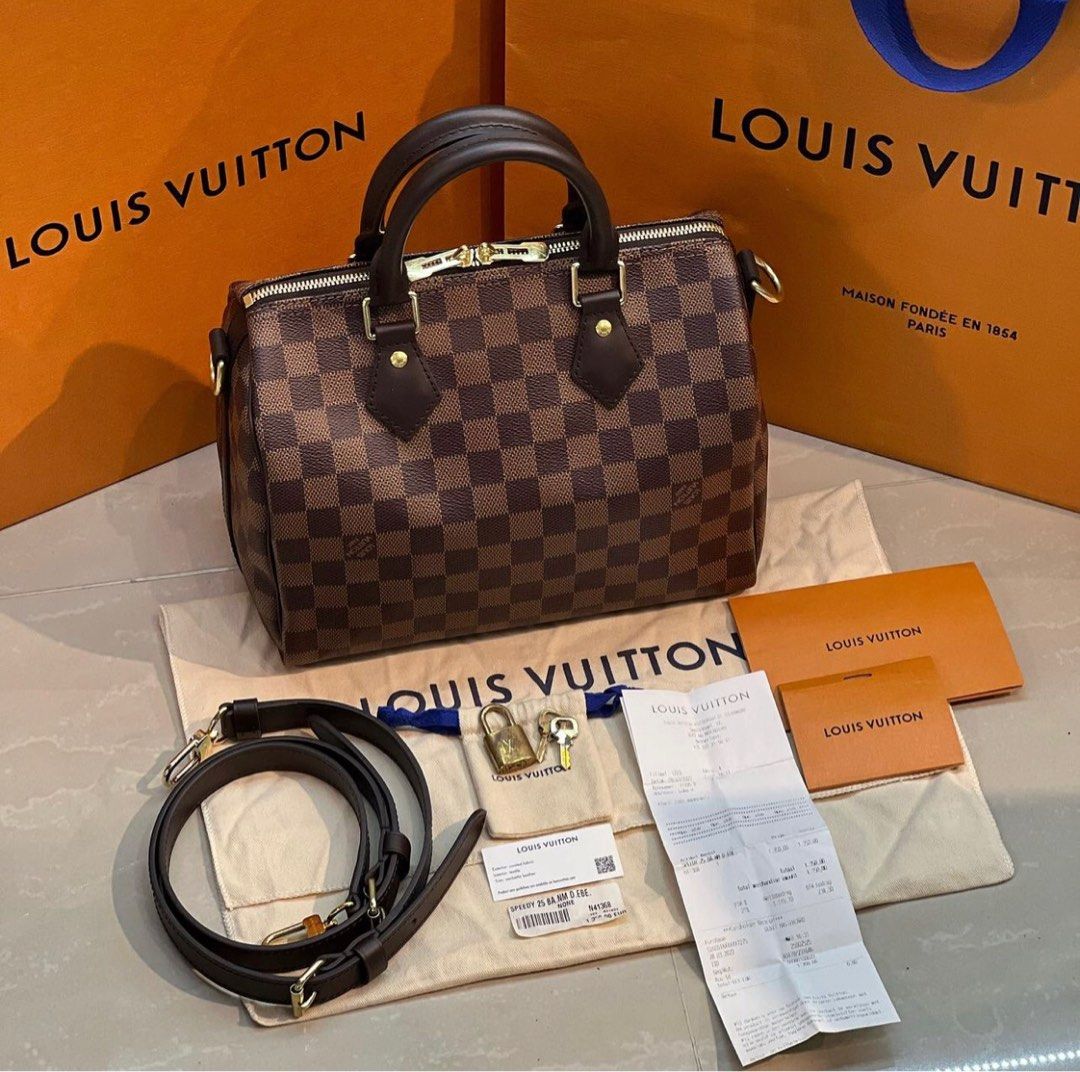 Louis Vuitton Speedy 25 bag lv, Barang Mewah, Tas & Dompet di Carousell