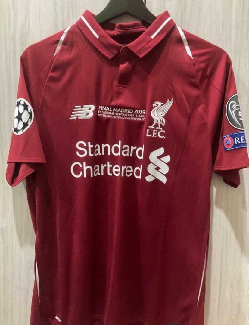Authentic New Balance Liverpool UCL Final 2019 jersey