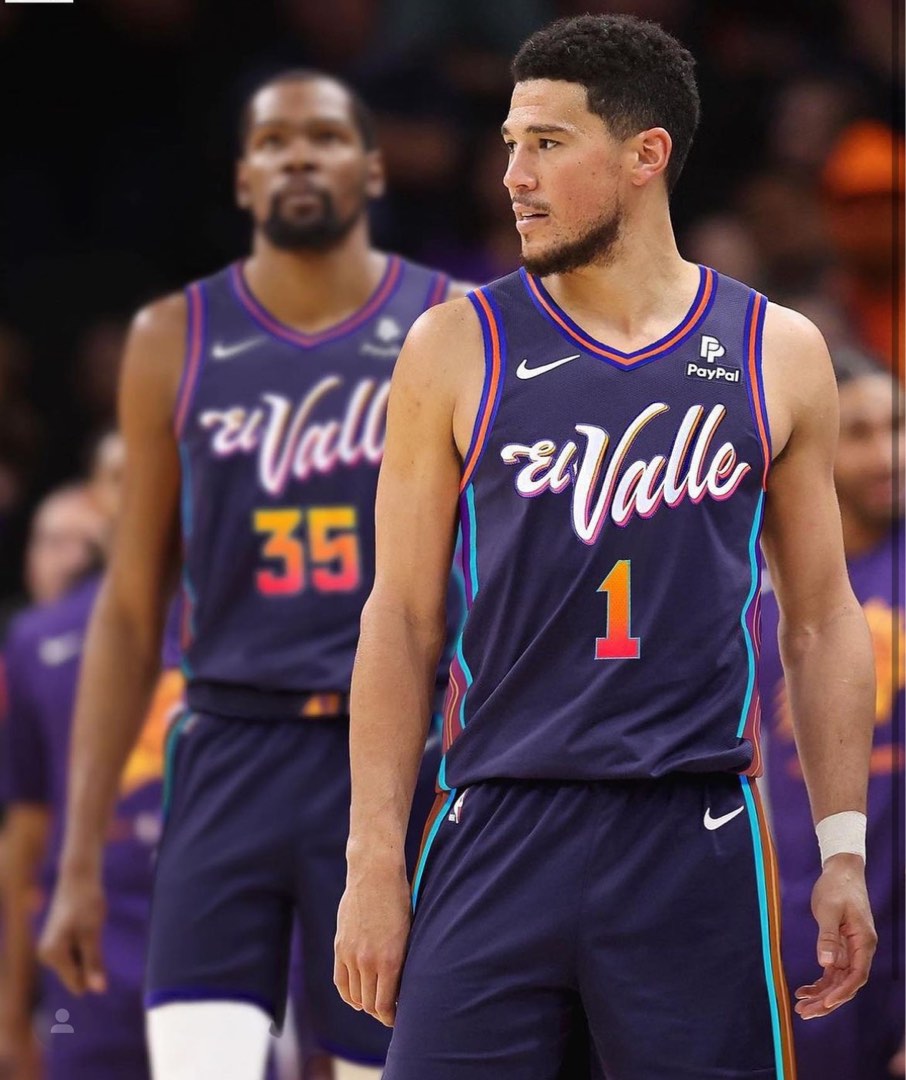 ALL IN LIVE on Instagram: 2023-2024 NIKE NBA PHOENIX SUNS CITY EDITION  JERSEY👕👀 Thoughts?! 📸: @skunwong Welcome to FOLLOW ➡️ @allinlivee  #kevindurant #devinbooker #cityedition #phoenixsuns #nbajersey #jerseyhea