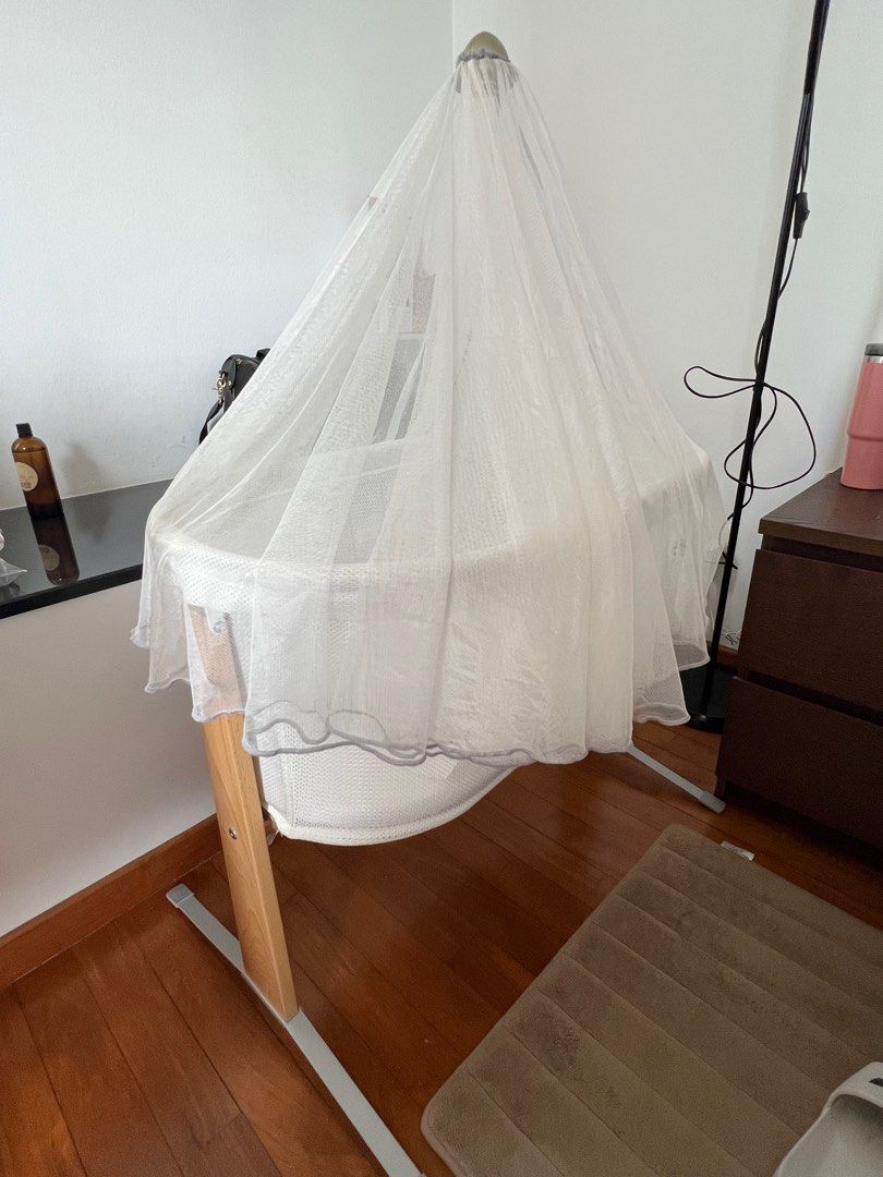 Babybjorn cradle with canopy, Babies & Kids, Baby Nursery & Kids