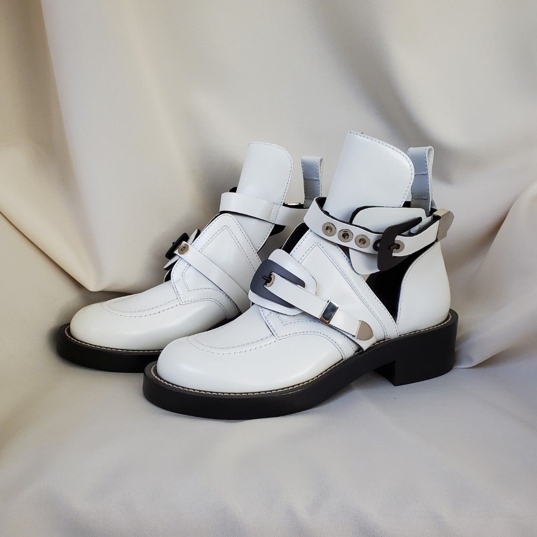 Balenciaga ceinture cut out boots cheap