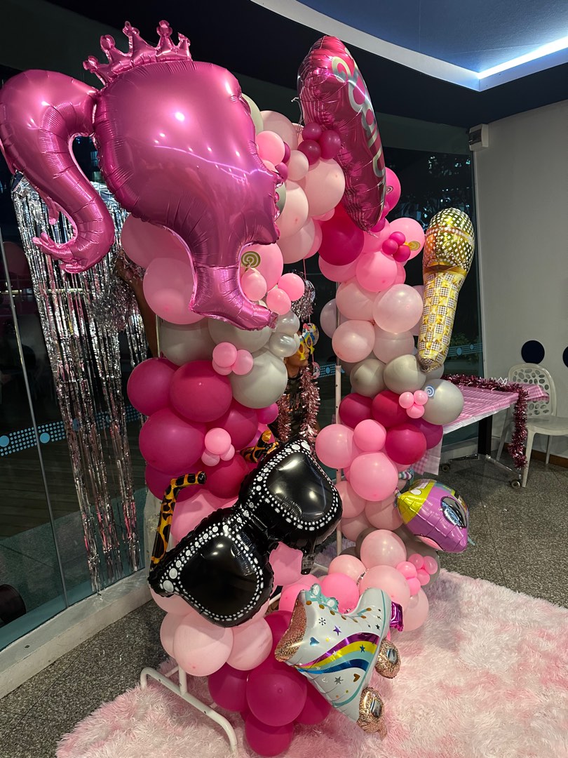 Barbie Balloon Party Decorations | Birthday Decorations, Furniture & Home Living, Home Decor