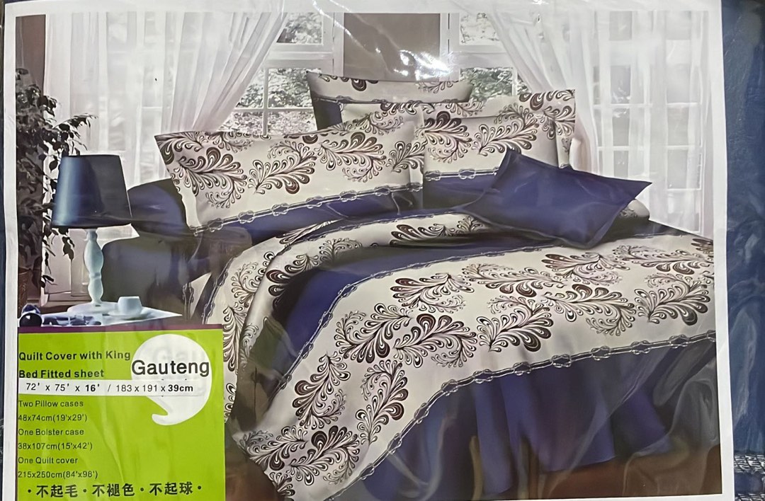 Bedsheet set With Quilt Cover Available King size and Queen Size