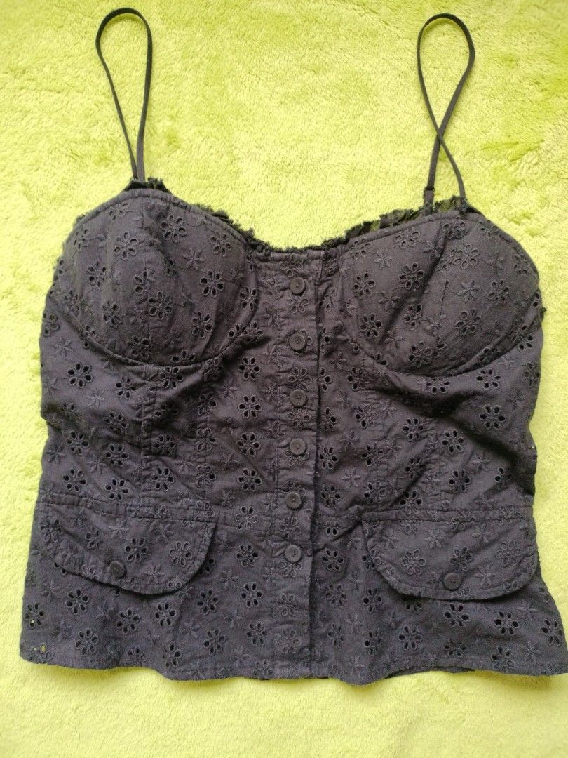 asos black bralette