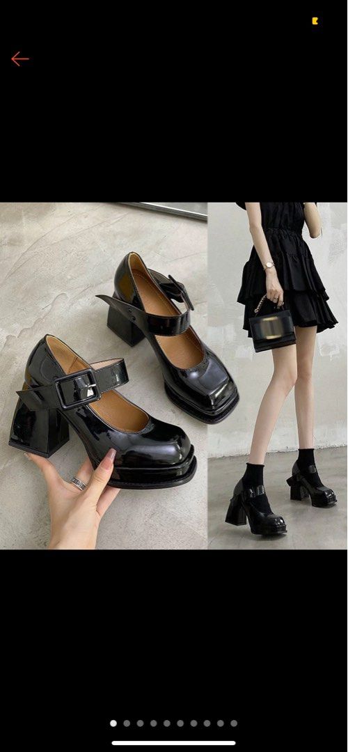 Mary jane cheap chunky heels