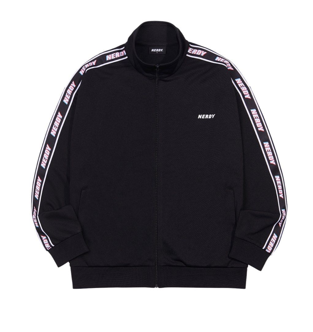 Amazon | ノルディ ジップアップ NERDY RGB LOGO TAPE TRACK TOP RGB ロゴ テープ トラック トップ  ノルディー ウェア [並行輸入品] (PURPLE, L) | ジャージトップ 通販