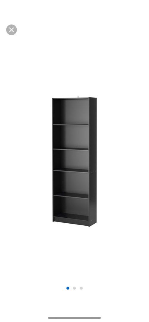 Bookcase Black Bookshelf FINNBY Bookcase Black 60 180 Furniture Home Living Furniture Shelves Cabinets Racks Ready Made on Carousell