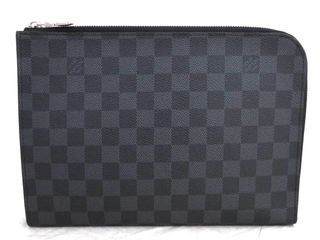 Louis Vuitton - Unisex "Amerigo" Wallet, Graphite Damier , w/OG  box, tag, cloth