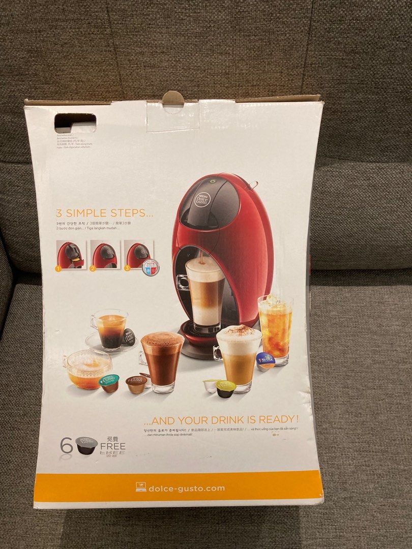 *BRAND NEW* Red Nescafe Dolce Gusto Jovia Coffee Capsule Machine, TV & Home Appliances, Kitchen