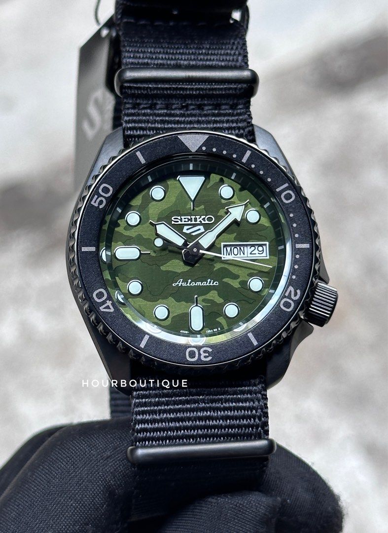 Seiko camo watch top
