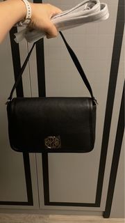 6540 TORY BURCH Lee Radziwill Whipstitch Small Double Bag CLAY