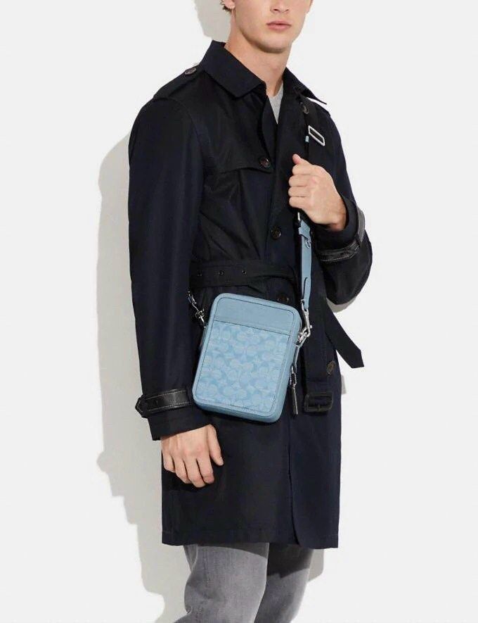 Sling Bag Coach Light Blue Crossbody Brand New With Tags Coach