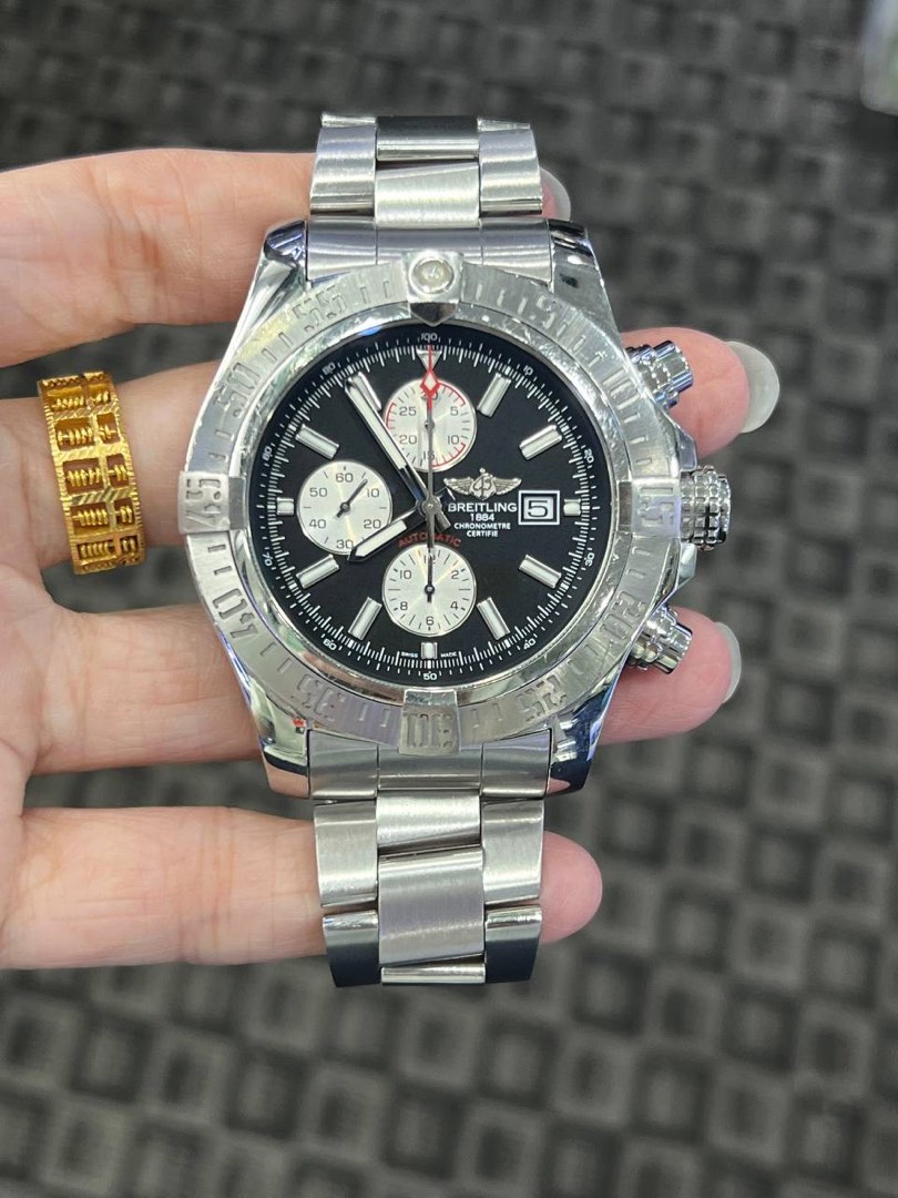 BREITLING SUPER AVERAGE II SWISS MADE CHRONOMETER AUTOMATIC CHRONOGRAPH