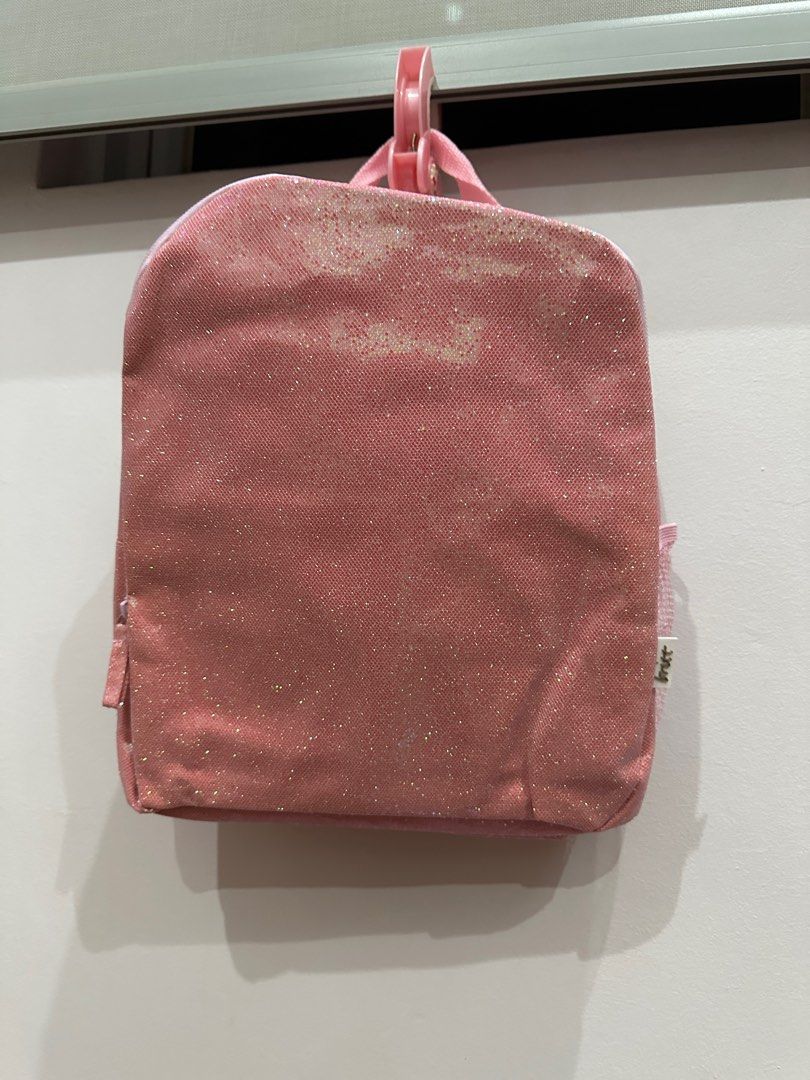Britt Pink Glittering Backpack for kids, Women's Fashion, Bags