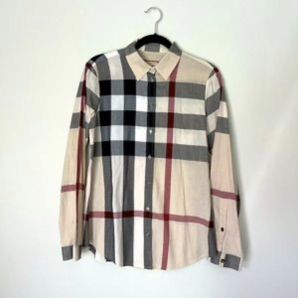 Burberry Nova Checked Shirt L Women s Fashion Tops Shirts on